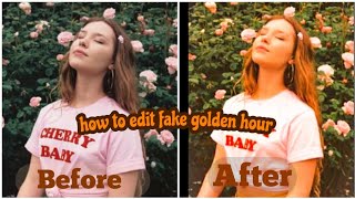 How to fake golden hour/sunkissed☀️| lightroom editing tutorial🦋 screenshot 5