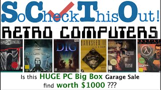 Full LOOK at HUGE PC Big Box Computer Video game lot worth $1000+