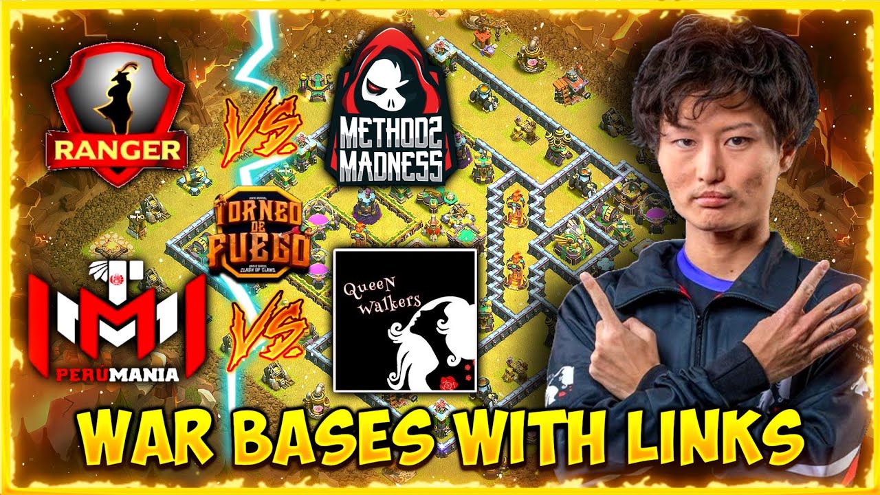 Top 12 Th14 Anti 3 Star War Bases | D.C Ranger vs Method2Madness | Queen Walkers vs PerúMania |