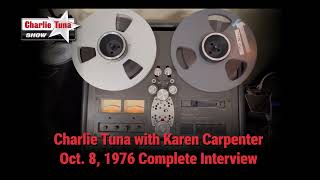Karen Carpenter Interview Clip - Friends & Fame - The Charlie Tuna Show - October 8, 1976
