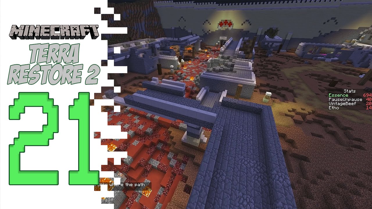 Minecraft Terra Restore 2 - EP21 - Aquaess pause challenge