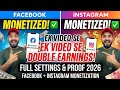 Facebook &amp; Instagram Monetization 2026: A-to-Z Full Earnings &amp; Setup Guide#earning #monitaization 