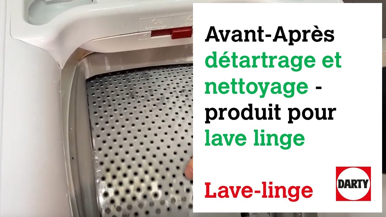 Test détartrage et nettoyage - produit pour lave linge 