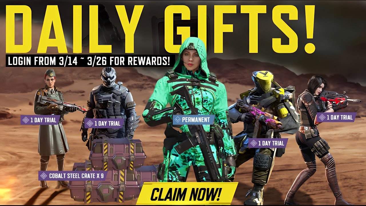 GET 5 FREE CHARACTER SKINS & COBALT STEEL CRATE IN COD MOBILE - YouTube