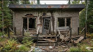 Restoring a Modern Cabin: From Ruin to Warm Dark Wood Masterpiece (Time-lapse)