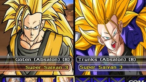 Goten ss 3 Vs Trunks ss3 - Dragonball Z Budokai Tenkaichi Mod