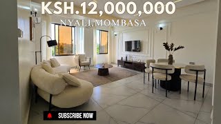 TOURING A Ksh.12,000,000 2 bedroom SEA VIEW Apartment in NYALI MOMBASA I PRIVATE  BEACH ACCESS