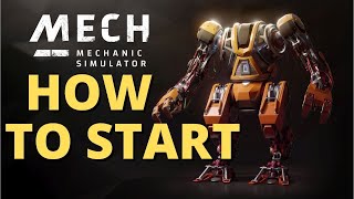 MECH MECHANIC SIMULATOR - How to start and the first thing to do tutorial | Guide | Walkthrough screenshot 4