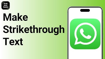How to make strikethrough text in WhatsApp ?