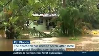 Floods death toll rises in Fiji