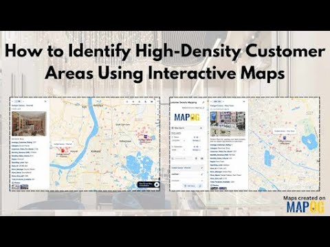 How to Identify High Density Customer Areas Using Interactive Maps #mapog #viral #video #customer