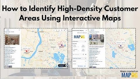 How to Identify High Density Customer Areas Using Interactive Maps #mapog #viral #video #customer