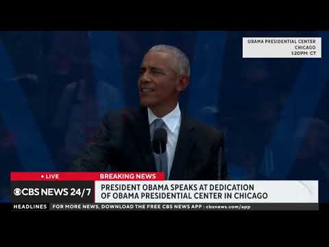 Barack Obama FULL SPEECH at grand opening of Barack Obama Presidential Center 2026
