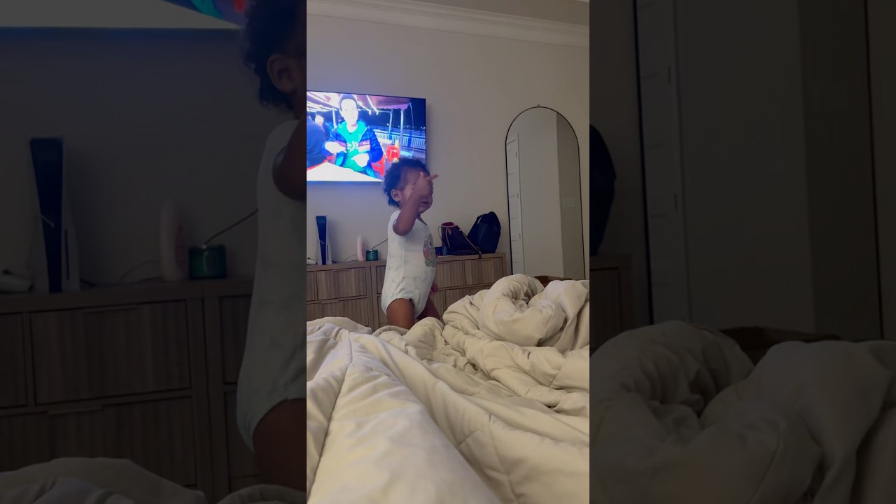 ⁣Refusing to lie down and arguing with his daddy. I’m sitting this one out.