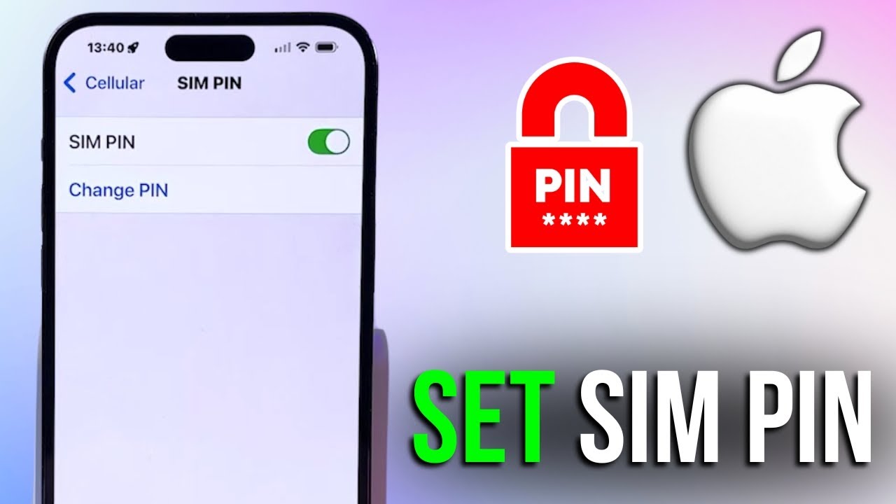 How To Lock SIM card with PIN On iPhone - YouTube