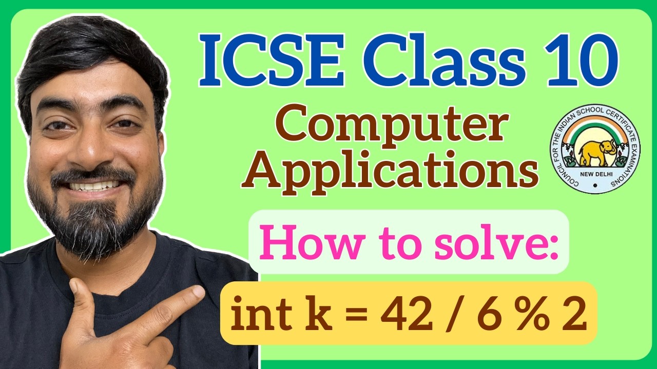 ICSE Class 10 Computer Applications | How to Solve Java Expressions ...