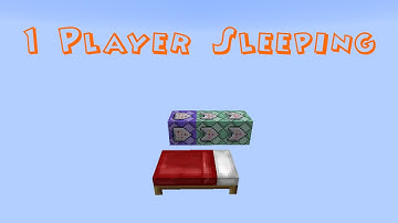 Minecraft 1.9: 1 Player Sleeping
