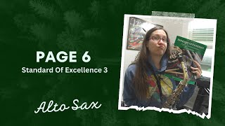 Famous Page 6 from the Standard Of Excellence Book 3 Alto Saxophone | Practice Sax With Me Profile
