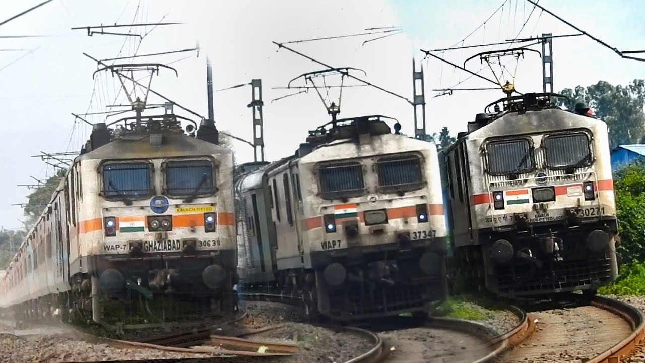 [6 in 1] ALL NEW DELHI - DIBRUGARH RAJDHANI EXPRESS COMPILATION LEADING FURIOUS WAP7s | RF RAJ ROY 