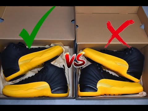 fake jordan 12 black and yellow