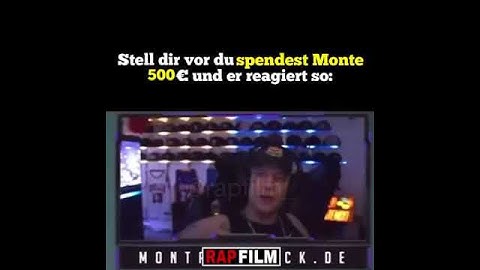 Monte bekommt 500€ spende