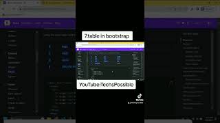 tables in bootstrap