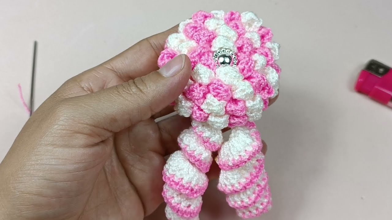 HERMOSOS ganchos para el cabello paso a paso / coletero tejido a crochet