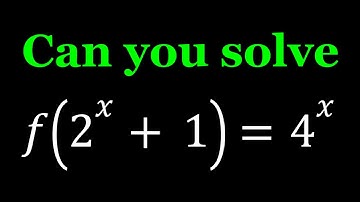 Solving A Quick Functional Equation in Two Ways