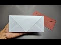 Paper envelope origami tutorial, origami envelope folding instructions, simple envelope origami