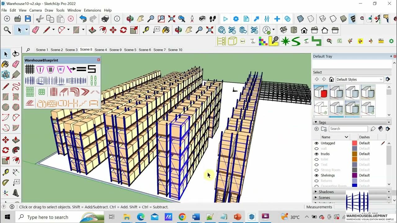 Introducing a New Feature Update Pallet Rack Configuration in SketchUp