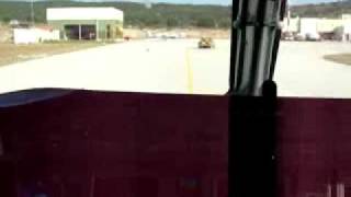 Brac airport, Dash Q400 Croatia airlines, cockpit view