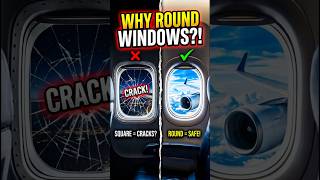 Why Airplane Windows Are Round 😱 | The Hidden Safety Reason Airlines Don’t Use Square Windows