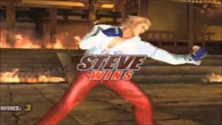 Tekken 5: Steve Fox All Intros & Win Poses