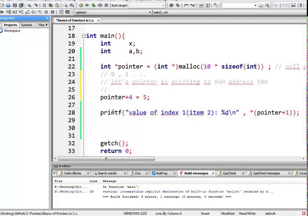 C Programming Pointers Basics for Beginners - YouTube