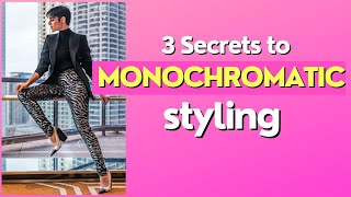 3 Ways to Style a Monochromatic Look/ Over 40 Style Tips