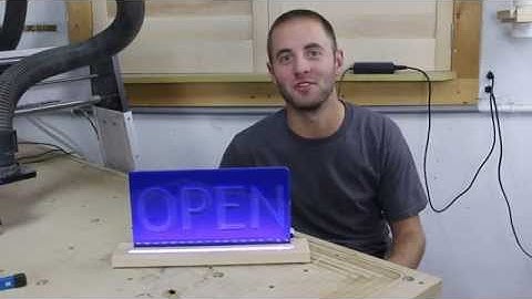 CNC Tutorial: Acrylic Sign with LED | Glass Impressions