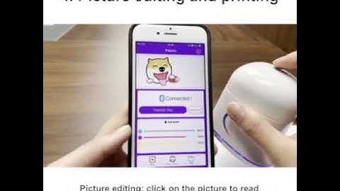 Pekoko Portable Color Inkjet Printer Handheld Printer Support 1200dpi Wireless Connection