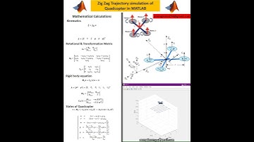 Zig Zag Trajectory simulation of Quadcopter in MATLAB
