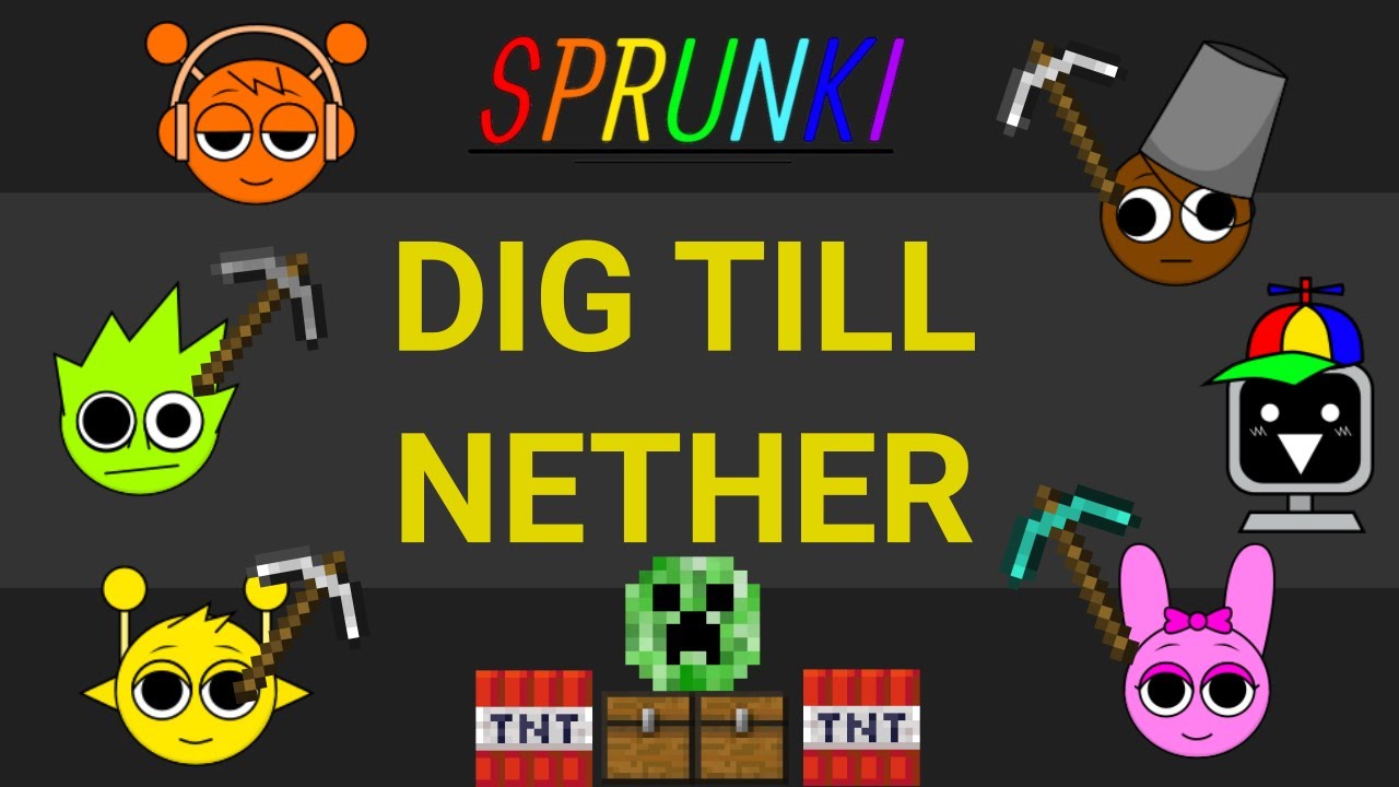 Sprunki Marble Race to the Minecraft Nether