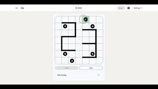 LinkedIn Zip Answer Today | 23 June 2026 - Puzzle #463 screenshot 3