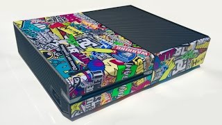 SkinOwn Sticker Bomb Xbox One Console Skin Installation and Review