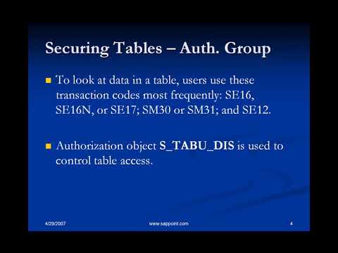 Securing Table 10. Securing Tables - Part 1 - YouTube