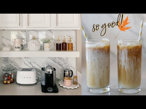 My Fall Coffee Bar Decor & Sweet Cream Cold Brew Recipe! MissLizHeart