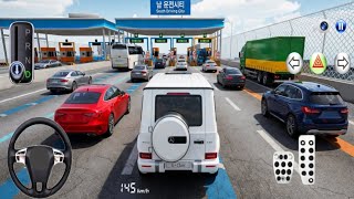Mercedes Benz G63 Biru Baru, Kelas Mengemudi Jalan Raya 3D, Kereta Cepat 🚆 - Game Kelas Mengemudi... screenshot 5