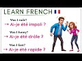 Useful FRENCH Conversations between two (2) Friends | Learn French | Apprendre le français