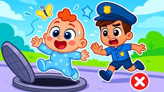 Dont Play On The Manhole Cover Its Dangerous Play Safe With Comy Zomy