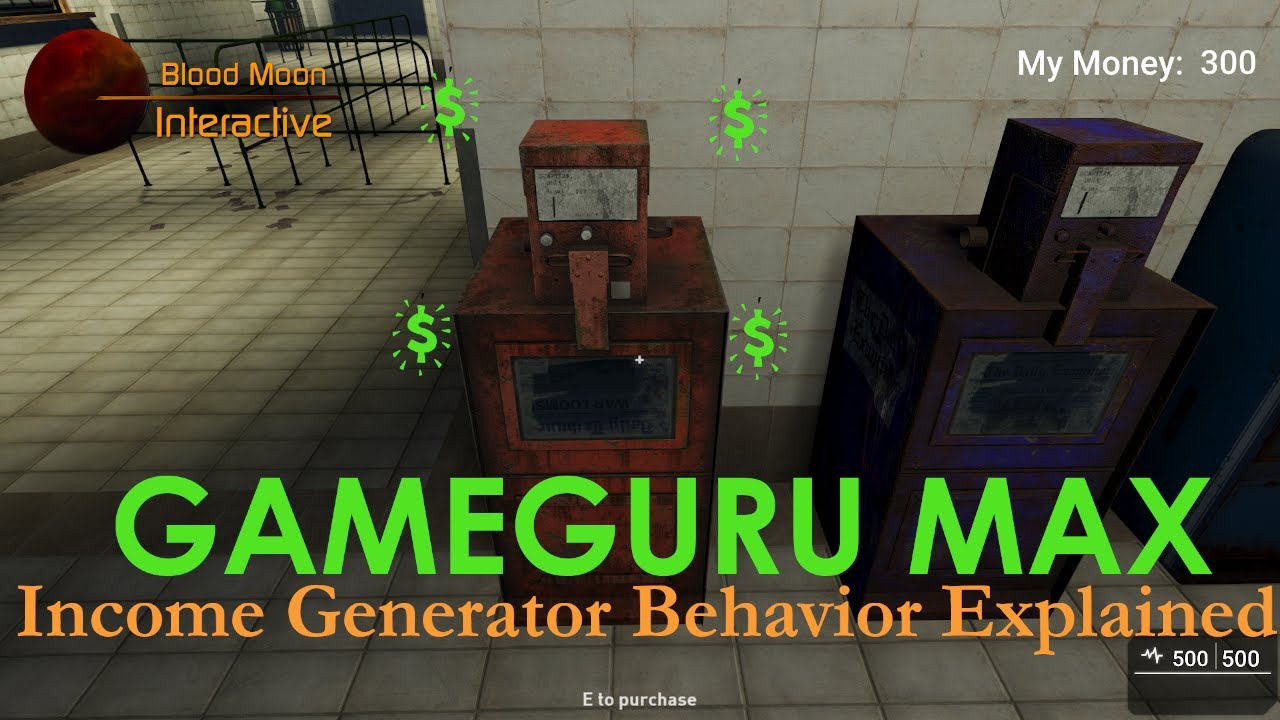 GameGuru Max Tutorial - Income Generator Behavior Explained - YouTube
