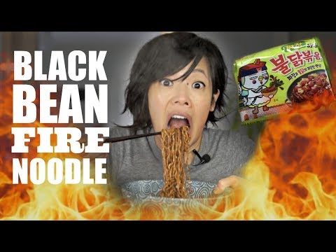 jjajang-black-bean-spicy-noodle-challenge-|-samyang-fire-noodles