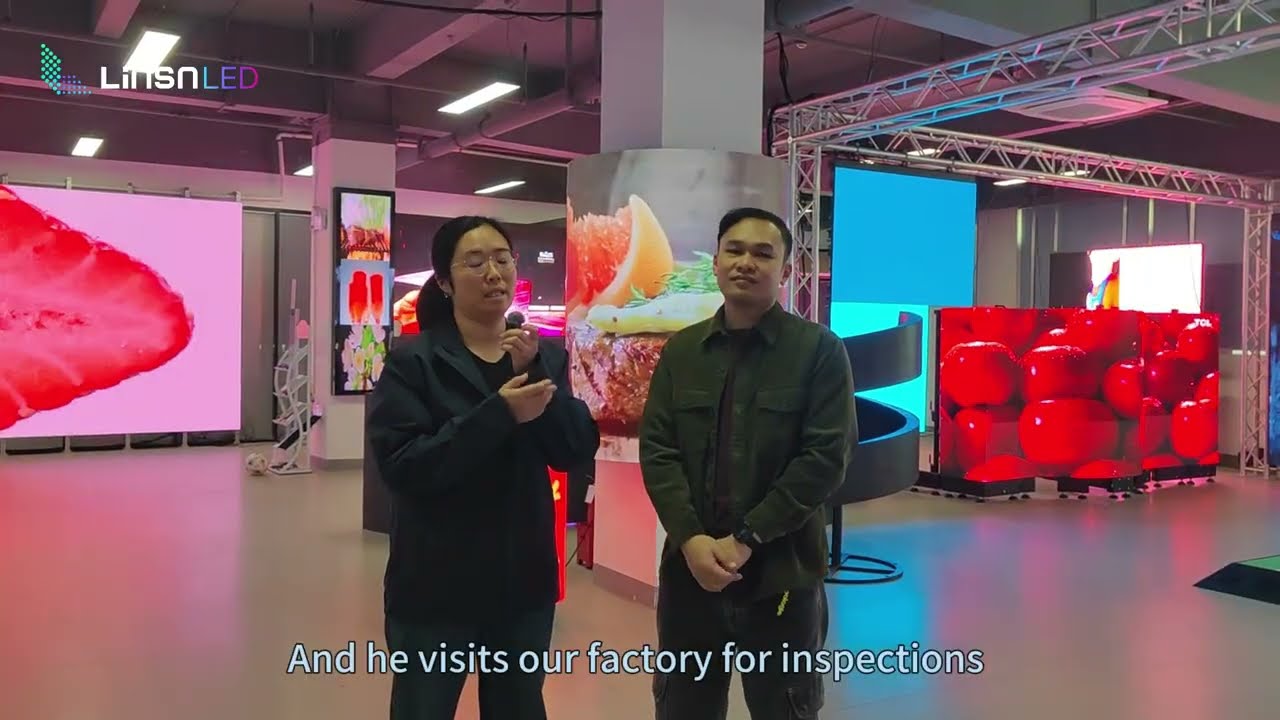Customer Visit from Myanmar | Real Feedback at Linsn LED Factory