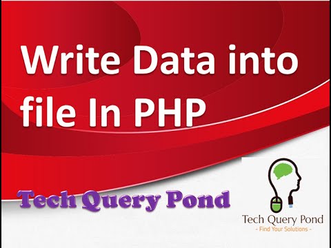 Write Data into file In PHP
